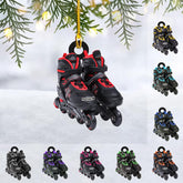 AOVL Custom Roller Skate Ornaments 2024 Roller Skate Christmas Ornament Roller Skate Ornaments for Christmas Tree Roller Skate Ornament Gift for Roller Skate Lovers Roller Skates Christmas (RS9)